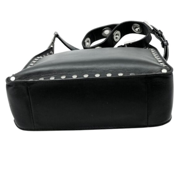 MICHAEL KORS~Sullivan Medium Messenger Bag~BLACK LEATHER CROSSBODY BAG - Picture 5 of 6